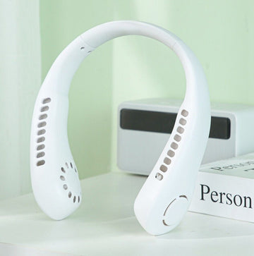 Portable Rechargeable Neck Fan – USB Bladeless Hands-Free Personal Cooling Fan for Travel, Sports & Outdoor