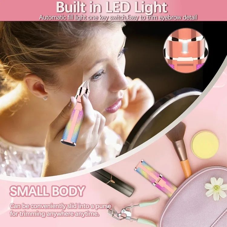 Flawless 2-in-1 Electric Facial Hair Remover & Eyebrow Trimmer | USB Rechargeable Painless Hair Removal for Women
