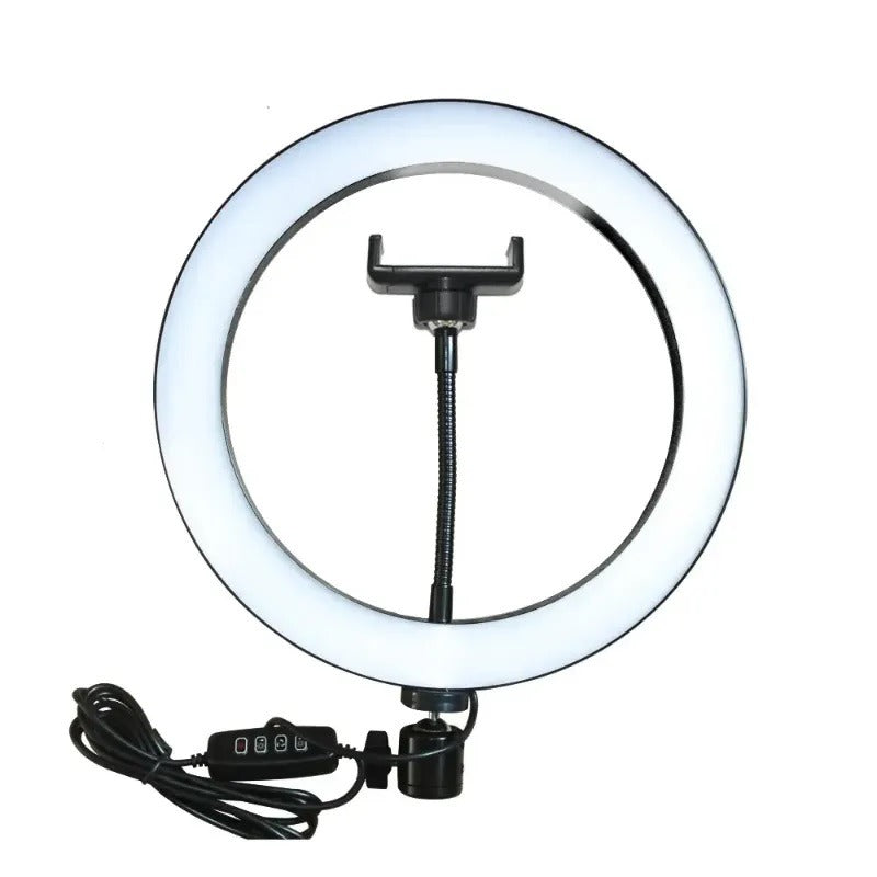 MJ36 RGB LED Ring Light with Phone Holder 36cm – 16 Colors, Adjustable Brightness & USB Powered