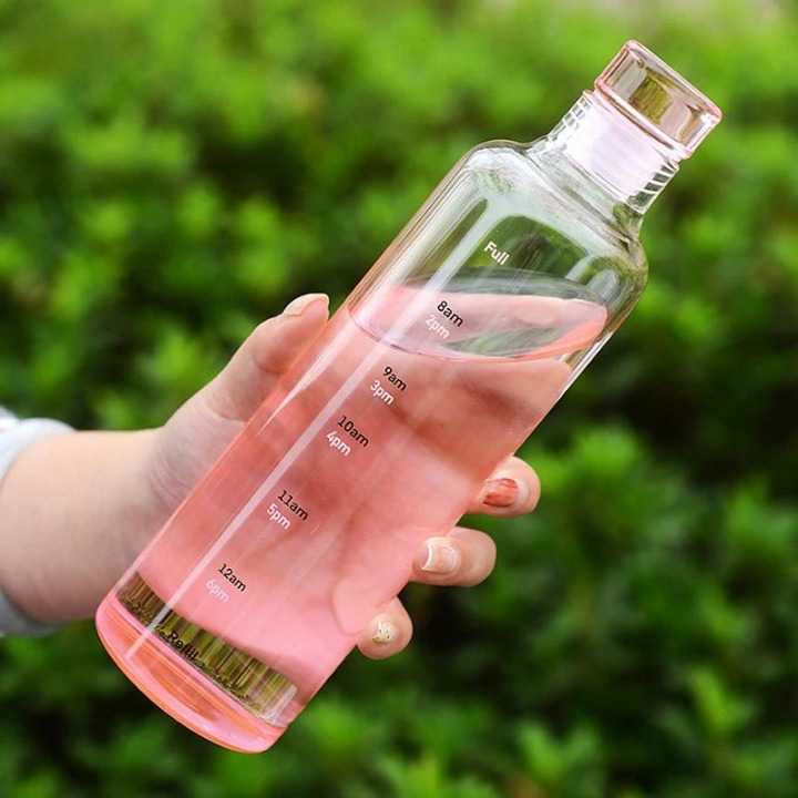 Transparent Plastic Water Bottle 500ml/700ml – Lightweight Reusable Leakproof Drinking Bottle for Gym, School, Office & Travel