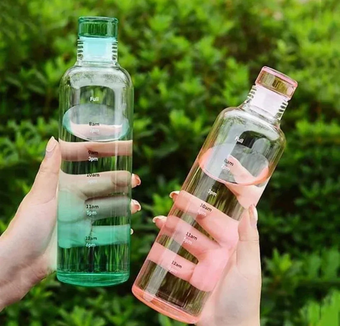 Transparent Plastic Water Bottle 500ml/700ml – Lightweight Reusable Leakproof Drinking Bottle for Gym, School, Office & Travel