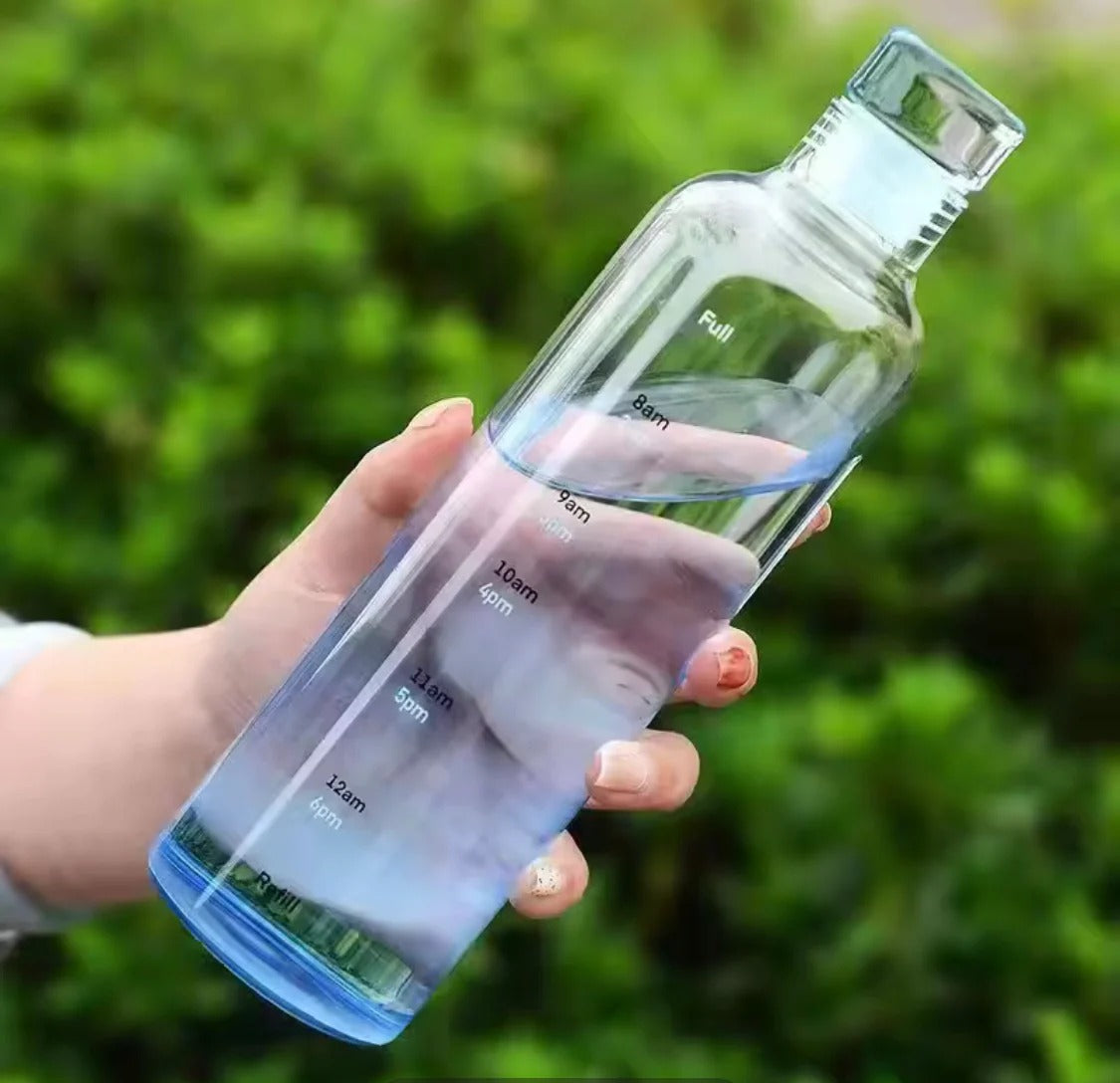 Transparent Plastic Water Bottle 500ml/700ml – Lightweight Reusable Leakproof Drinking Bottle for Gym, School, Office & Travel