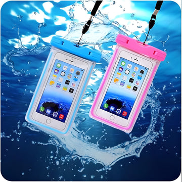 Universal Waterproof Phone Pouch | Underwater Touch Screen Mobile Dry Bag for Swimming, Beach, Kayaking, Boating, Travel & Rain Protection