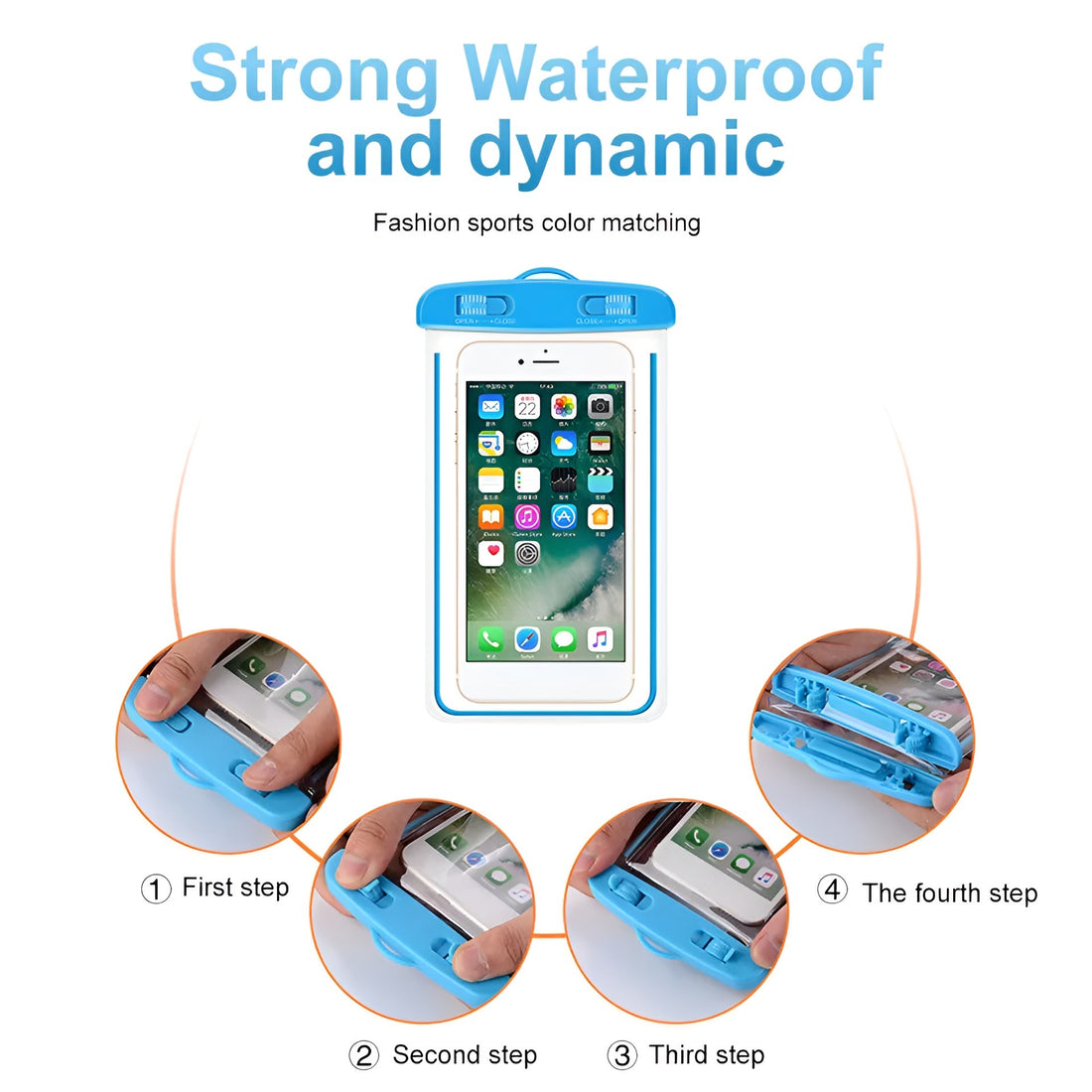 Universal Waterproof Phone Pouch | Underwater Touch Screen Mobile Dry Bag for Swimming, Beach, Kayaking, Boating, Travel & Rain Protection