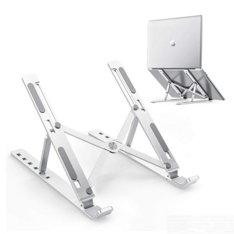 Foldable Metal Laptop Stand – Adjustable Ergonomic Portable Stand for 10–17 Inch Laptops & MacBooks