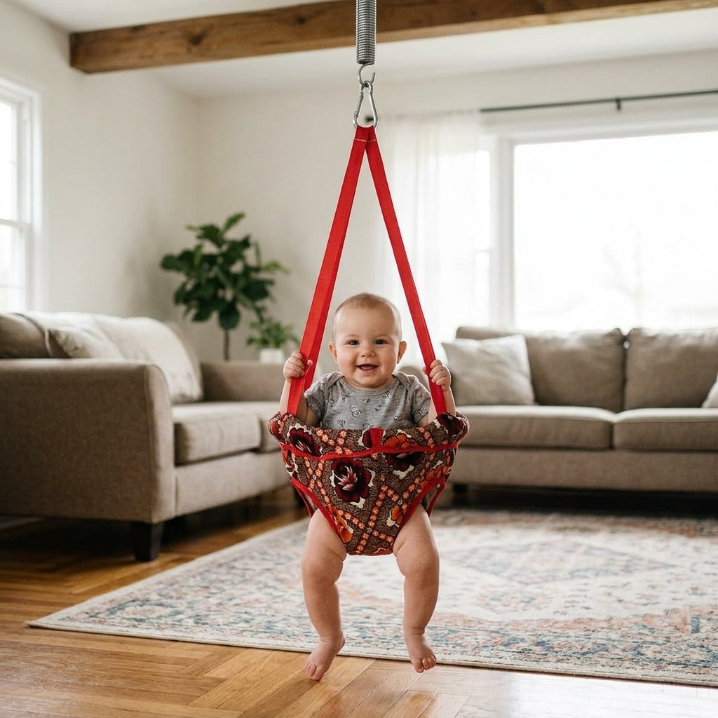 Baby Jumping Swing with Spring – Safe Hanging Jumper Seat