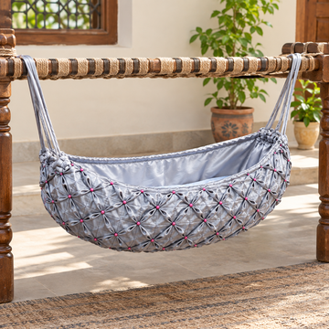 Traditional Newborn Baby Sleeping Cradle Jhula | Hanging Baby Palna