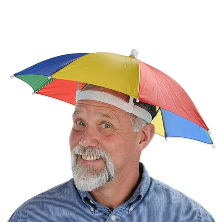 Umbrella Hat Portable UV Protection – Hands-Free Sun & Rain Shield | Lightweight Foldable Unisex Wearable Umbrella