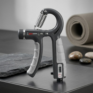 Adjustable Hand Grip Strengthener 10–130 LB | Forearm & Wrist Trainer with Grip Counter for Gym, Fitness, Sports & Hand Exercise