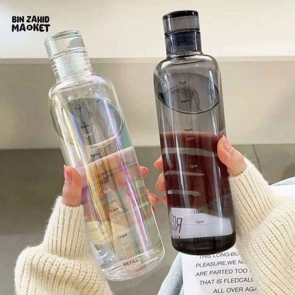 Transparent Plastic Water Bottle 500ml/700ml – Lightweight Reusable Leakproof Drinking Bottle for Gym, School, Office & Travel