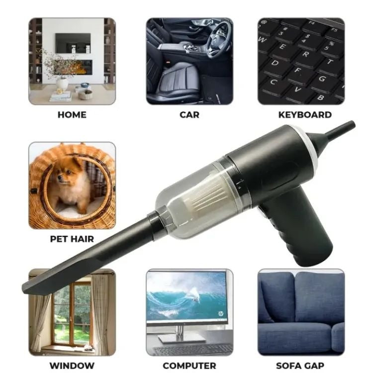 3-in-1 Portable Car Vacuum Cleaner – Wireless Rechargeable Handheld Vacuum for Car, Home & Office