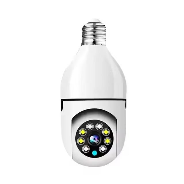 V380 Smart WiFi Bulb Camera | 360° Security Camera with AI Motion Detection, Full Color Night Vision, Two-Way Audio & Mobile App Control