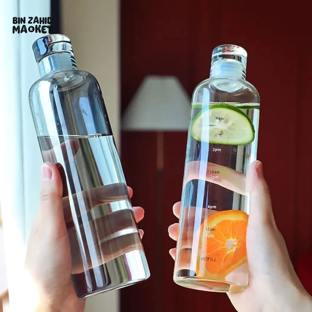 Transparent Plastic Water Bottle 500ml/700ml – Lightweight Reusable Leakproof Drinking Bottle for Gym, School, Office & Travel