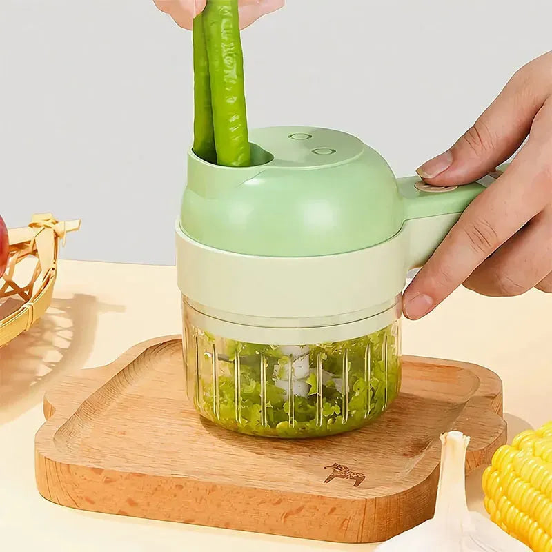 4 in 1 - Electric Vegetable Cutter | Rechargeable