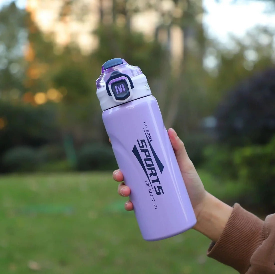 Stainless Steel Vacuum Insulated Water Bottle 600ml  | Leakproof Hot & Cold Sports Flask for Gym, Office, School & Travel