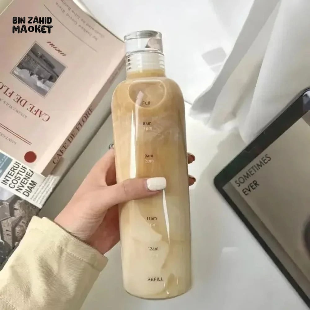 Transparent Plastic Water Bottle 500ml/700ml – Lightweight Reusable Leakproof Drinking Bottle for Gym, School, Office & Travel